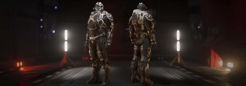 CDS Defiance Charcoal Armor Set