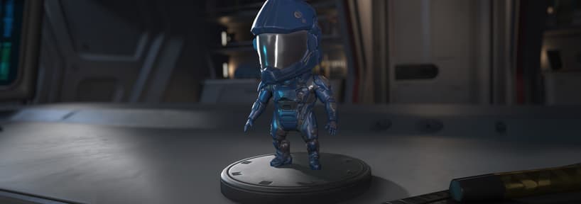 Sakura Fun Blue ORC-mkX Armor Bobblehead
