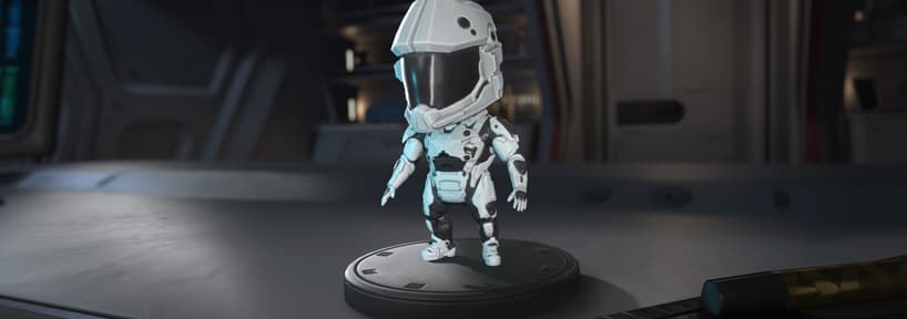 Sakura Fun White ORC-mkX Armor Bobblehead