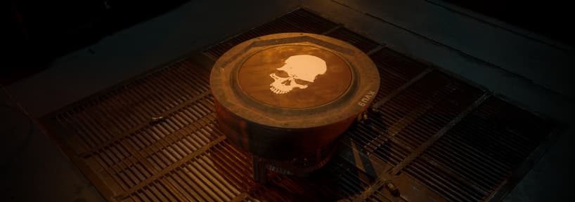 Salvaged Skull Table