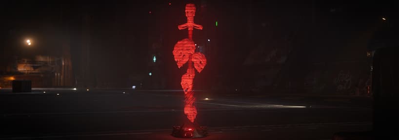 Shattered Blade Holographic Banner