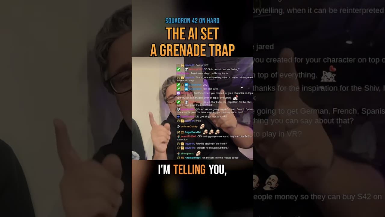 Squadron 42's AI set a grenade trap #Shorts