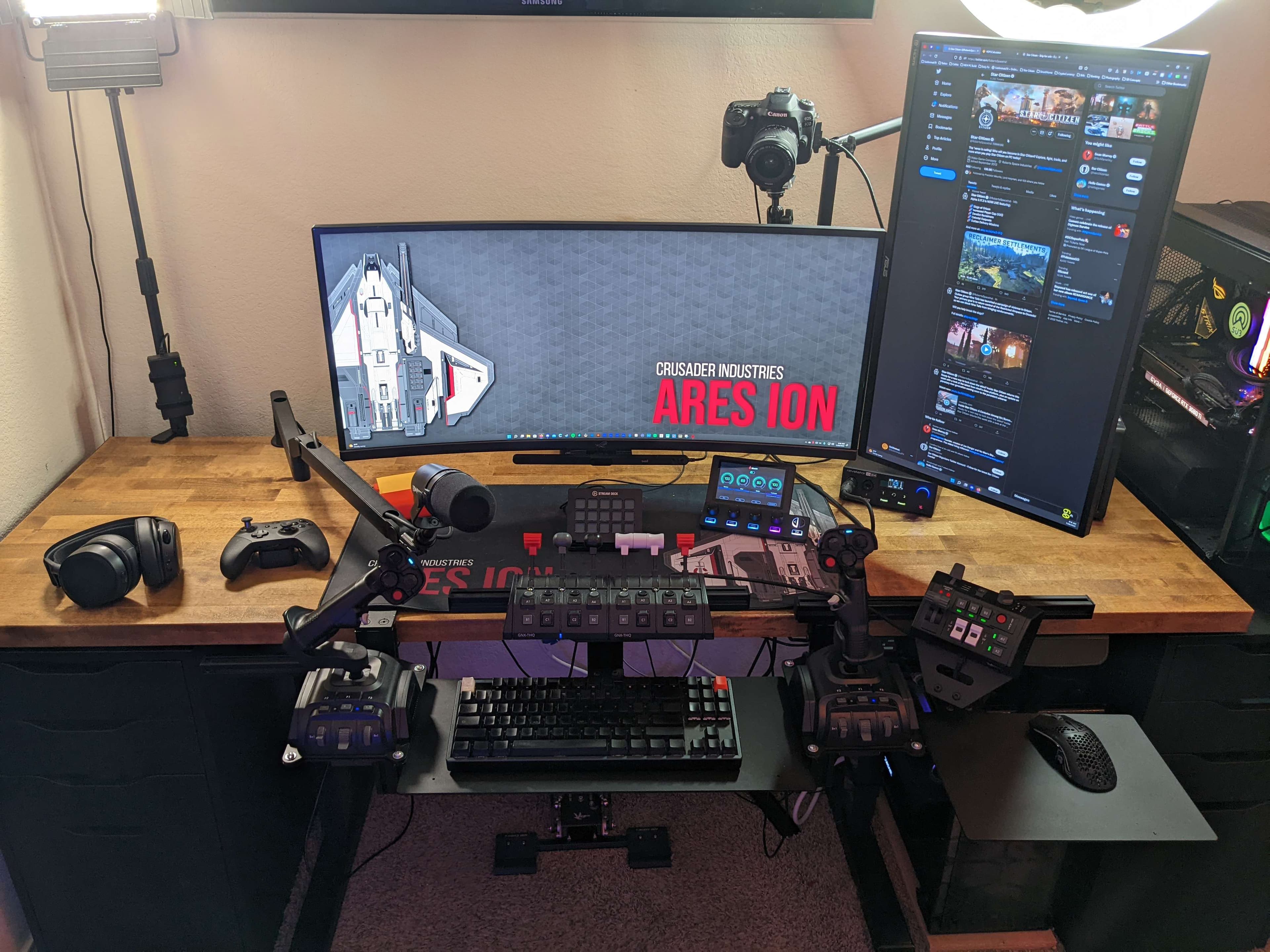 Subliminal's gaming setup