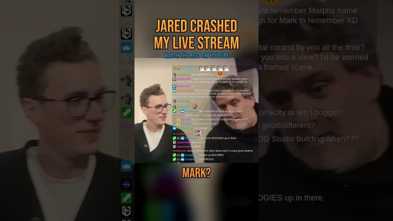 Jared crashed my live stream at the Squadron 42 event #Shorts