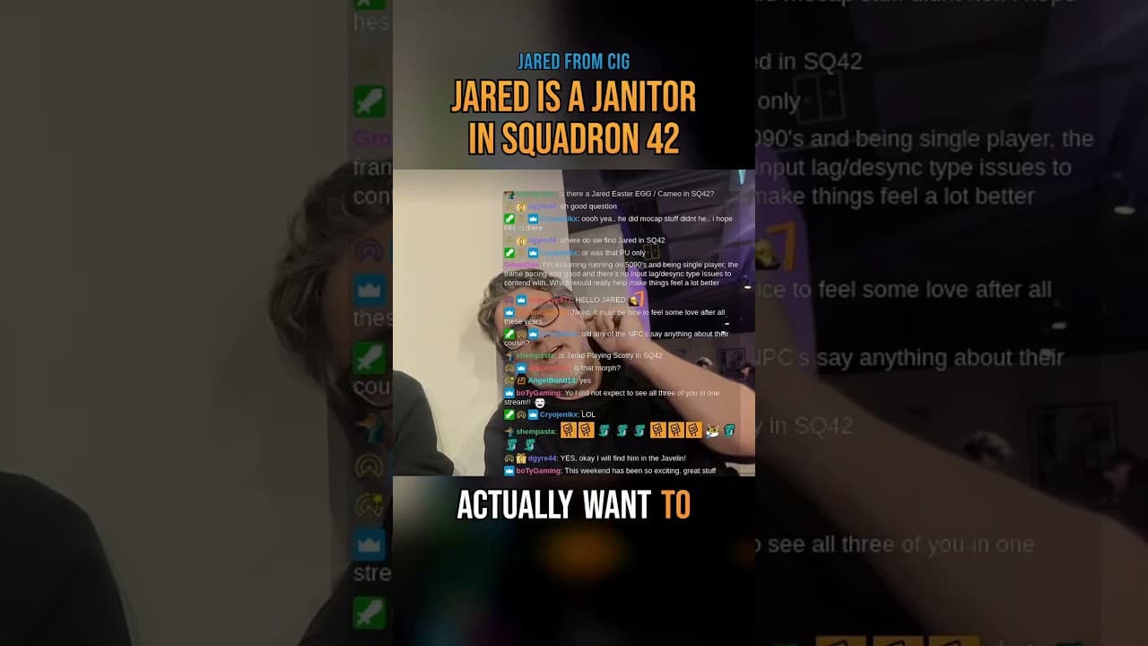 Jared from CIG is a janitor in Squadron 42 #Shorts